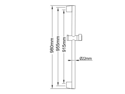 Sapho Amy 1202-20 sprchová souprava 890 mm chrom