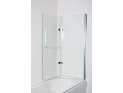 Arttec CHROME CLEAR 120 - 121,5 x 140 cm PAN01039 vanová zástěna