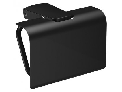 Sapho Zen Black 166473 držák toaletního papíru s krytem černý