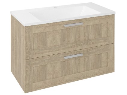 Sapho Amia AM090 umyvadlová skříňka 89 x 60 x 43,5 cm dub šedý