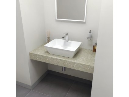 Sapho TAILOR 90 x 50 cm TR090F rockstone deska provedení límce F