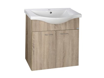 Aqualine KERAMIA FRESH 50065 umyvadlová skříňka 60 cm dub platin