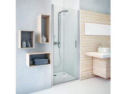 Roth TZNP1/800 sprchové dveře skládací 80 x 201,2 cm 739-800000P-00-02 pravé brillant / transparent