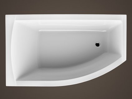 Santech Fiona 160 x 95 cm SAFIO160L vana asymetrická akrylátová levá + ZDARMA DOPRAVA