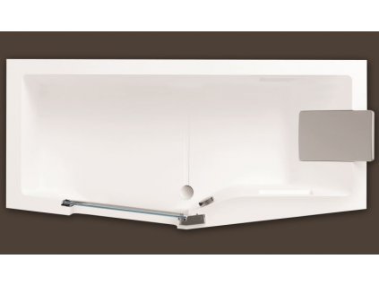 Santech IRIS 170 x 80 cm SAIRI170L vana s dvířky akrylátová levá