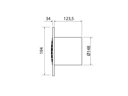 Cata B-12 PLUS 00983000 koupelnový ventilátor bílá