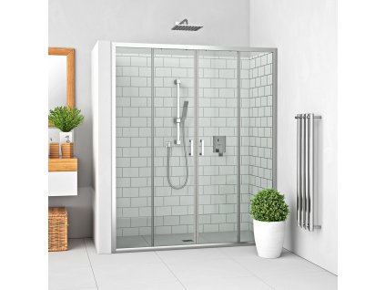 Roth LLD4/1300 sprchové dveře posuvné 130 x 190 cm 574-1300000-00-02 brillant / transparent