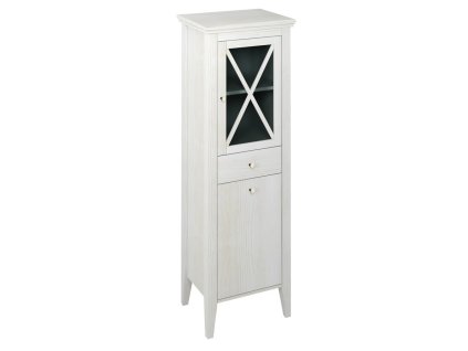 Sapho Cross CR215 vysoká skříňka s košem 49 x 170 cm starobílá pravá