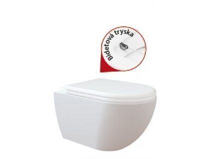 Creavit FREE závěsné wc + bidet 2v1 bílá FE320