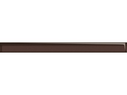 Opoczno Glass brown border new listela 5x60 cm sklo