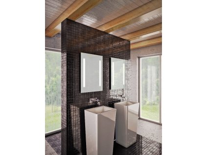 Olsen Spa zrcadlo Orlu 60 x 80 cm s osvětlením bez vypínače OLNZORL60