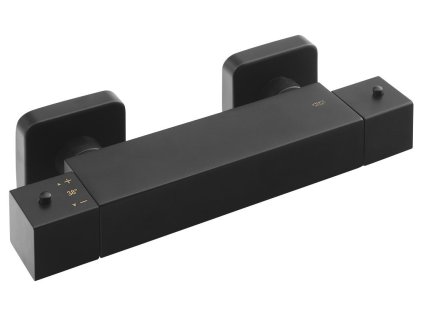 Sapho Dimy DM245BL sprchová termostatická baterie nástěnná 150 mm černá mat