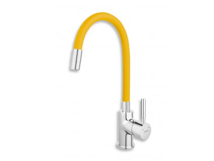 Novaservis 70710,0ZL dřezová baterie žlutá chrom s flexi ramenem