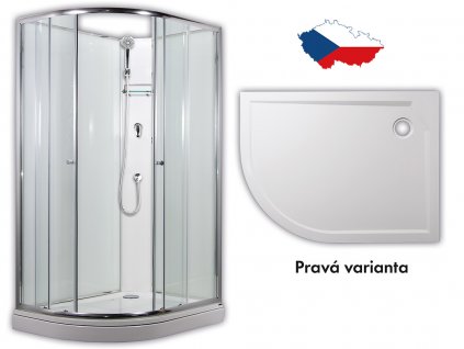 Arttec Sirius 117 x 88 x 209 cm PAN01265 model 1 clear sprchový box