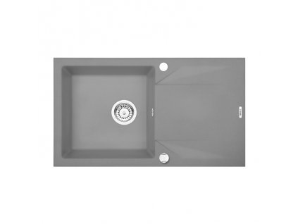 A-Interiéry Erding S113 kuchyňský dřez 78 x 44 cm granitový šedá