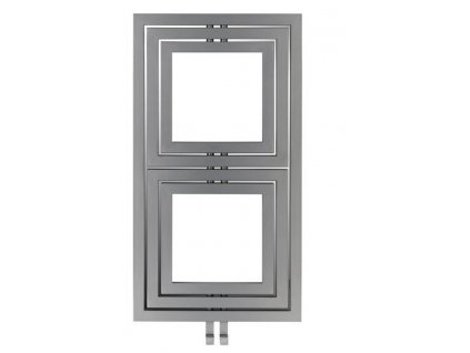 Sapho Libra Dual otopné těleso 600 x 1110 mm stříbrná strukturální L-611S