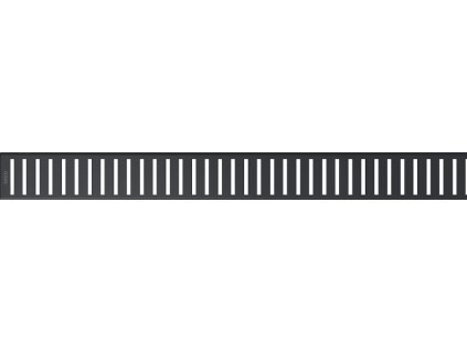 Alcaplast PURE-950BLACK Rošt pro liniový podlahový žlab - černý matný