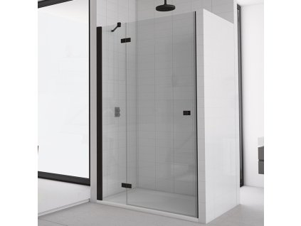SanSwiss Ronal ANNEA Black 120 cm levé sprchové dveře sklo Transparent AN13G12000607