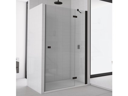 SanSwiss Ronal ANNEA Black 110 cm pravé sprchové dveře sklo Transparent AN13D11000607