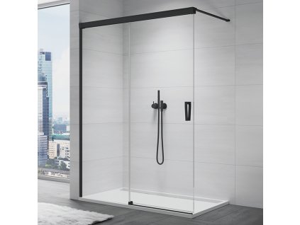 SanSwiss Ronal WALK-IN CADURA 100 cm levá sprchová zástěna sklo Transparent CAW2G1000607