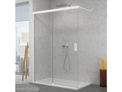 SanSwiss Ronal WALK-IN CADURA 180 cm levá sprchová zástěna sklo Transparent CAW2G1805007