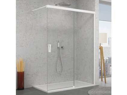 SanSwiss Ronal WALK-IN CADURA 140 cm pravá sprchová zástěna sklo Transparent CAW2D1405007