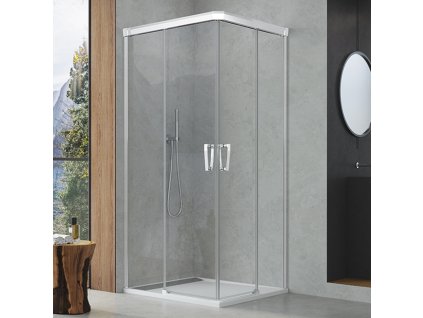 SanSwiss Ronal CADURA 80 cm pravé sprchové dveře sklo Shade CAE2D0805068