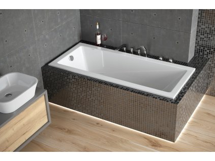 Besco MODERN SLIM 170 x 70 cm VANMOD17SLIM+OLVPINOZ vana vč. noh