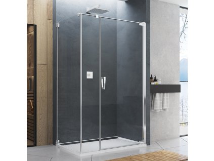 SanSwiss Ronal CADURA 90 cm pravé sprchové dveře sklo Transparent CA31CD0905007