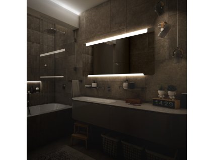 Nimco 22000 LED zrcadlo podsvícené 140 x 70 cm s dotykovým senzorem ZP 22008V
