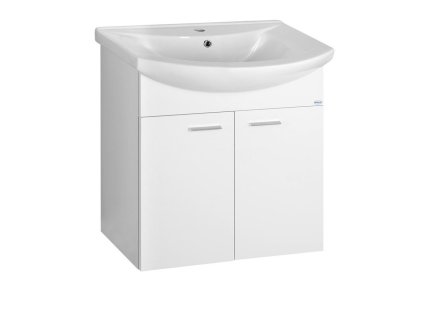 Aqualine ZOJA 61,5 x 74 x 32 cm 51063 umyvadlová skříňka bílá 2x dvířka