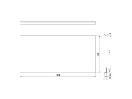 Polysan Plain Nika 72469 panel 120 x 59 cm