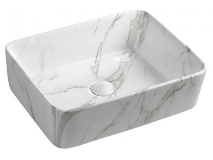 Sapho DALMA 48 x 38 x 13 cm MM517 keramické umyvadlo carrara