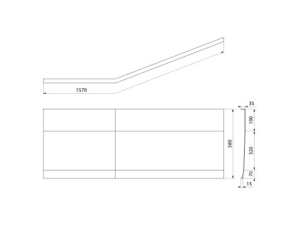 Polysan Tigra L 150 72930 panel čelní bílá