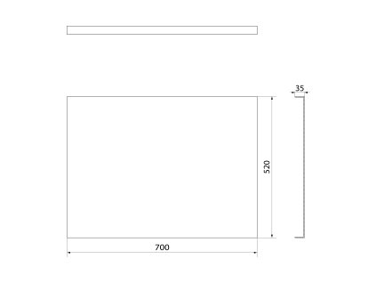 Polysan Couvert 72854 panel boční 70 x 52cm