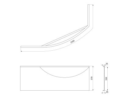 Polysan Mamba L 170 76312 panel rohový
