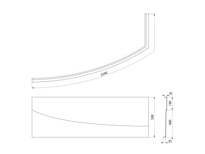 Polysan Evia L 160 11813 panel rohový
