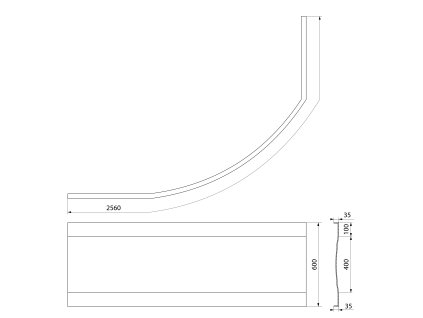 Polysan Tandem L R 96813 panel rohový
