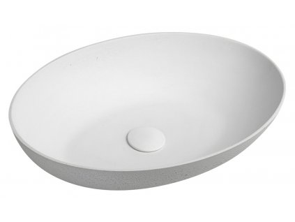 Sapho FORMIGO 60 x 14,5 x 40,5 cm FG021 umyvadlo přírodní bílá