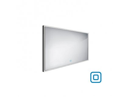 Nimco 13000 LED zrcadlo podsvícené 120 x 70 cm s dotykovým senzorem černé ZPC 13006V-90