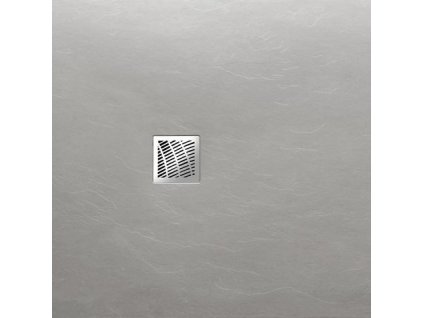 Gelco MITIA 90 x 90 x 3 cm PMS9090 sprchová vanička šedá profilovaná