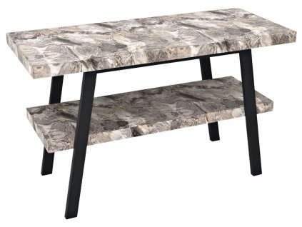 Sapho TWIGA 130 x 72 x 50 cm VC453-130-10 umyvadlový stolek černá mat/šedý kámen