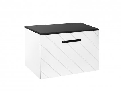 Besco FLOO 80 cm NASUF854ZCL umyvadlová skříňka zelená matná / černá levá