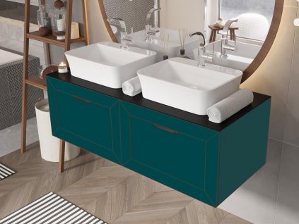 Besco DEXA 60 cm NASUD654ZC umyvadlová skříňka zelená matná / černá