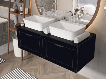 Besco DEXA 60 cm NASUD654CC umyvadlová skříňka černá matná / černá