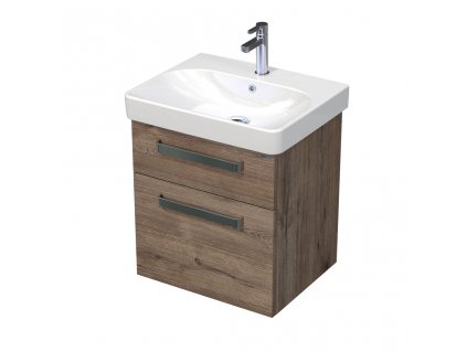 Intedoor Sonata 60 D370 skříňka s umyvadlem Smyle Square 60 cm dub Wellington