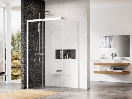 Ravak Matrix MSDPS rohový sprchový kout 120 x 90 x 200 cm levá 0WLG7100Z1 bílá transparent 120 x 90 cm