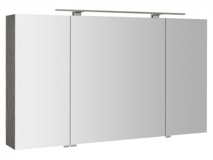 Sapho MIRRÓ 120 x 70 x 16 cm MC121-0011 galerka s LED osvětlením dub stříbrný