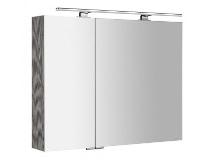 Sapho MIRRÓ 90 x 70 x 16 cm MC090-0011 galerka s LED osvětlením dub stříbrný