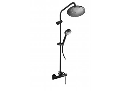 Slezák Rav TERMOSTATICKÝ sprchový sloup s baterií černý 150 mm TRM81.5/3CMAT